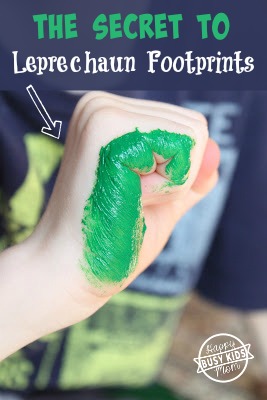 The secret to making leprechaun footprints