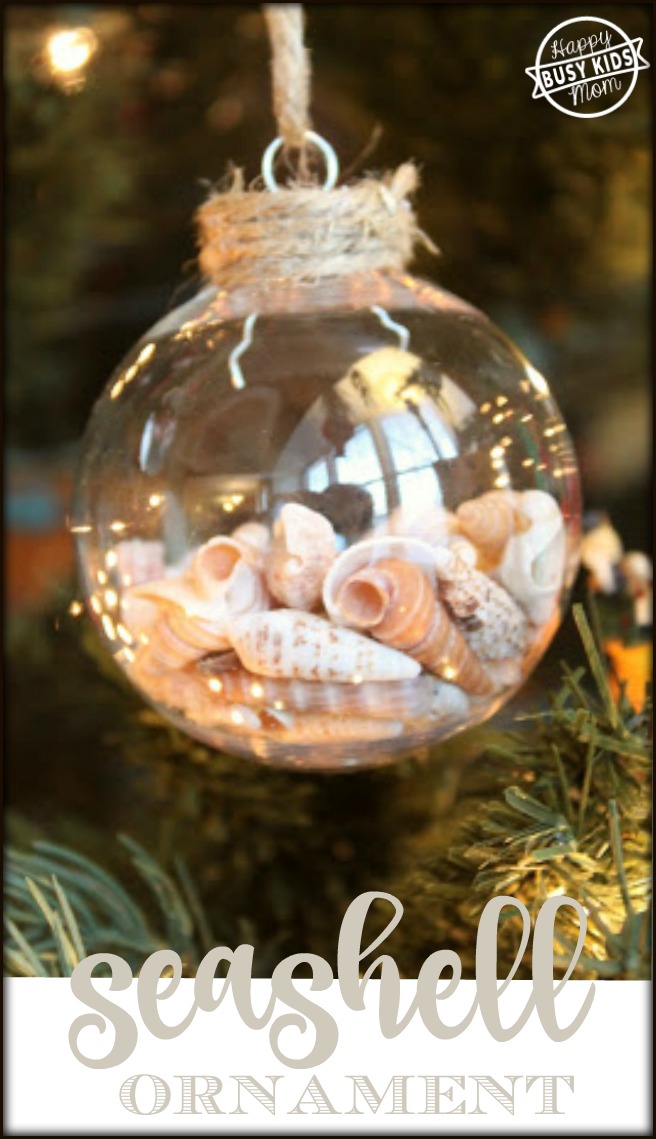 Make a simple seashells ornament this Christmas time.