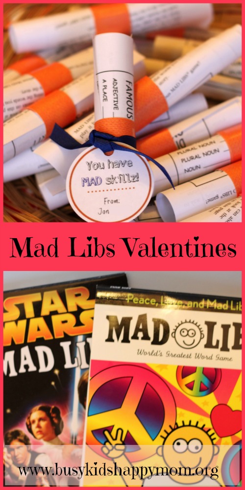 Mad Libs Valentines fun
