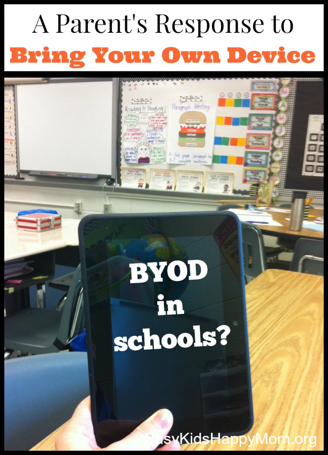 How do you feel about children bringing their own devices to school? It's called "BYOD in the classroom".