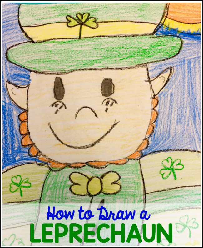 Leprechaun Directed Drawing with Printable
