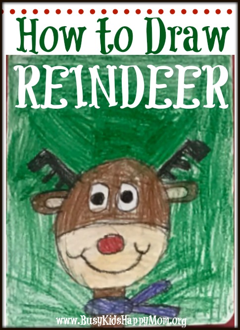 how to draw a reindeer