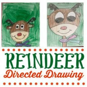 How to Draw a Reindeer (with printable directions)